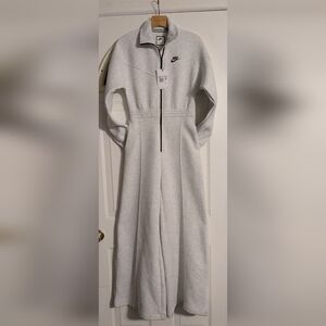 Nike Women's Light Gray Zip-Up Dress